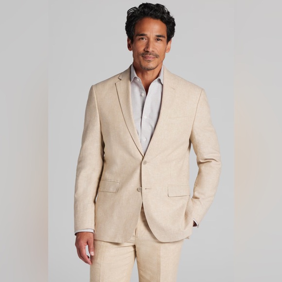 JOE Joseph Abboud
Slim Fit Linen Blend Suit Jacket Men's Tan size 44 short C56 - Picture 1 of 11